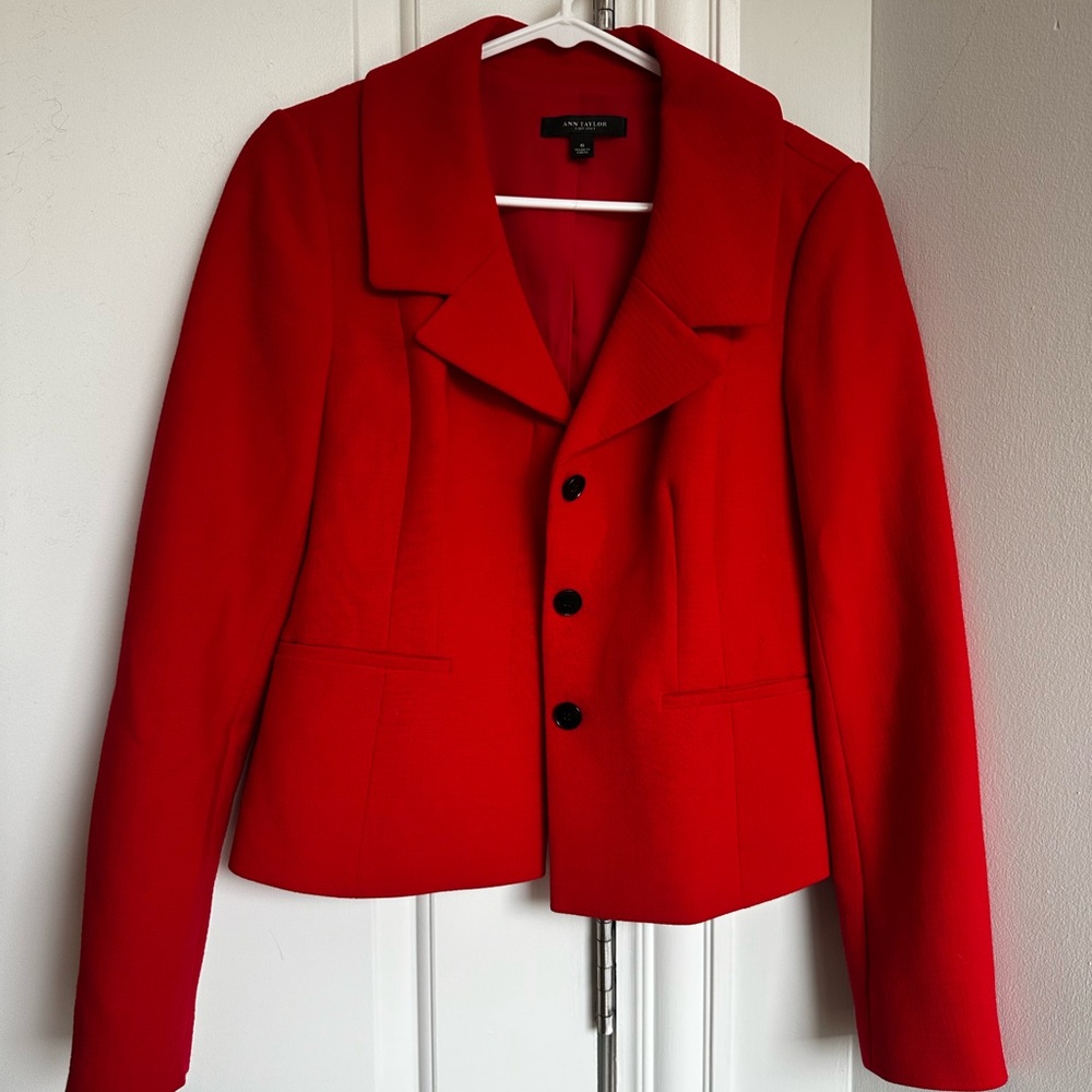 Ann Taylor Women’s Red Business Suit